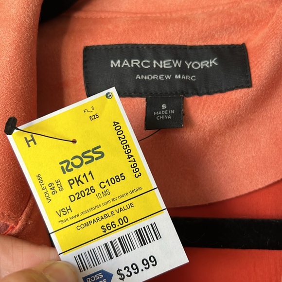 Orange Marc New York Suede Jacket - Picture 2 of 2